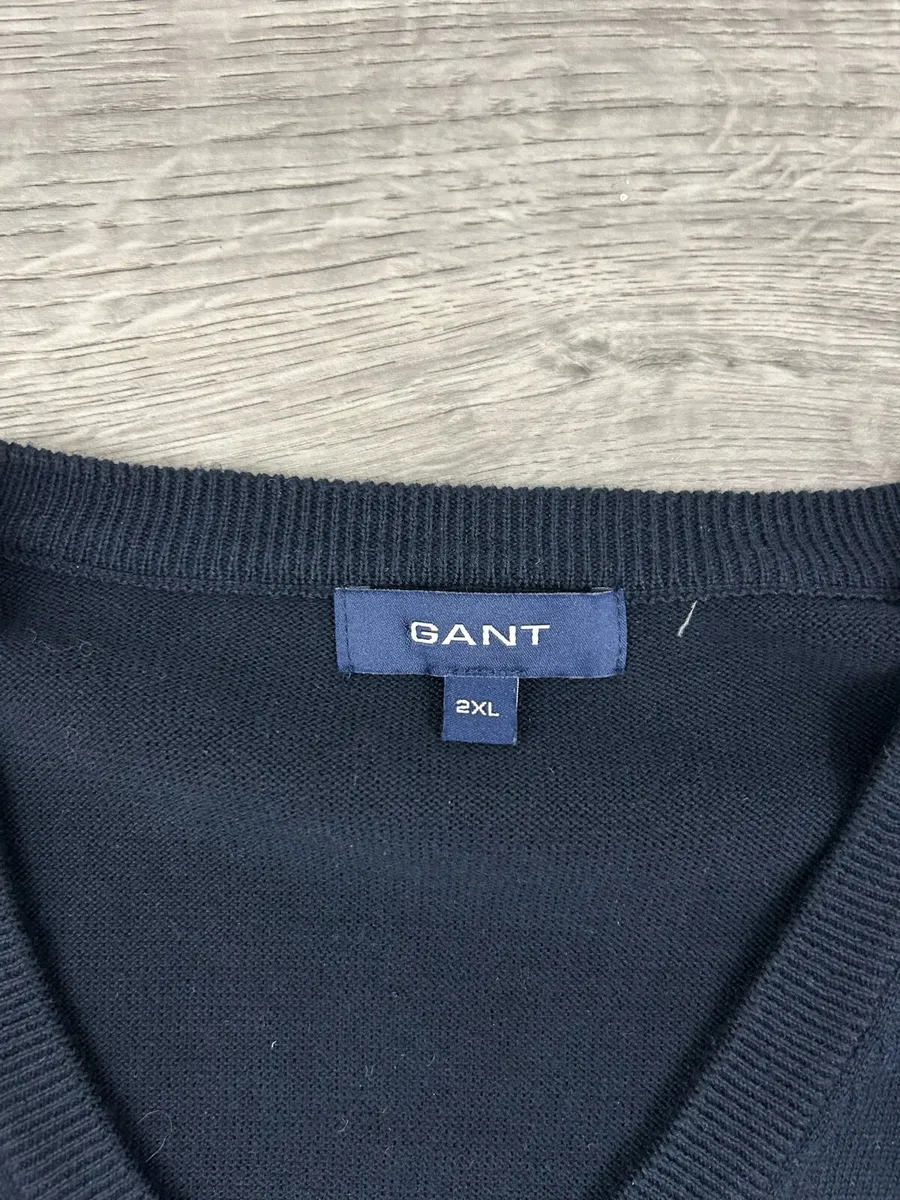 Gant Cotton Vest Sleeveless Jumper Mens XL - Image 4