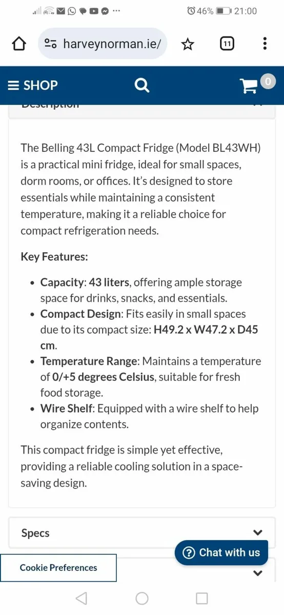Compact Fridge - Image 2