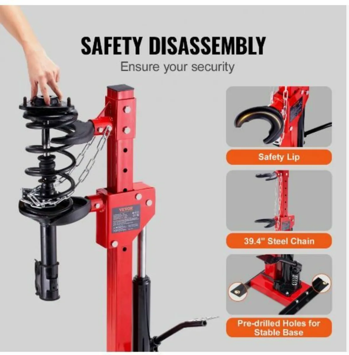 Strut Spring Compressor, 4.5 Ton/9920 LBS Hydraul - Image 4