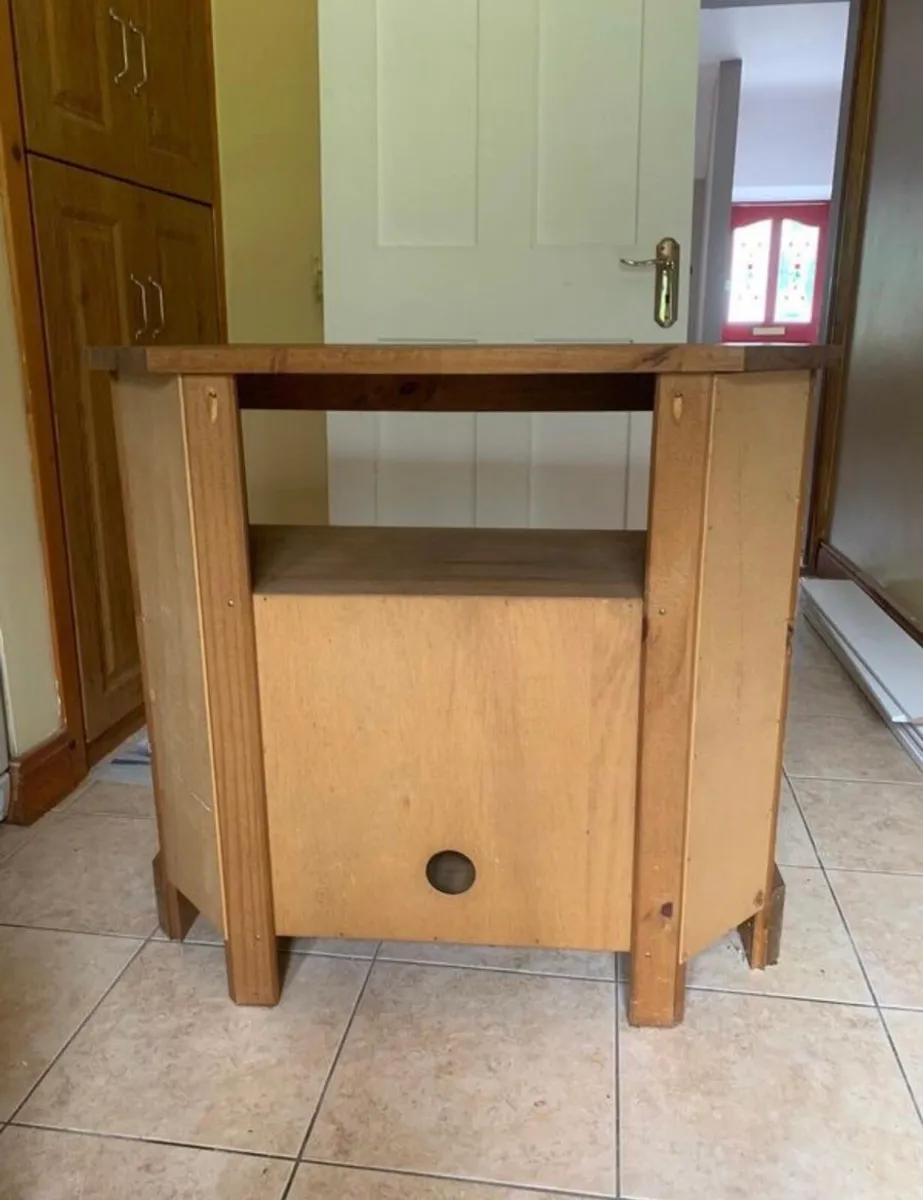 Mexican pine corner TV unit - Image 4
