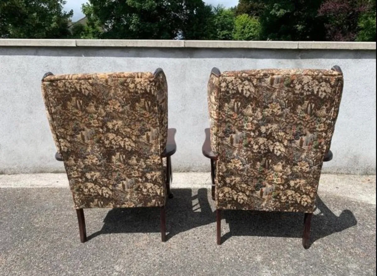 Fireside armchairs and 2 seater - Image 3