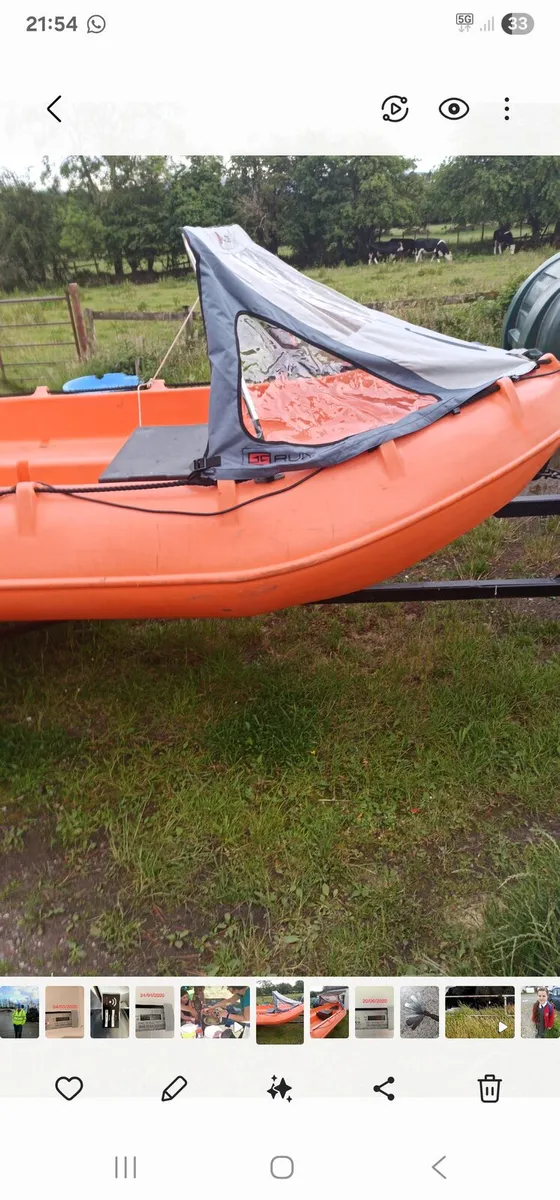 Whaly boat yamaha motor trailer - Image 2