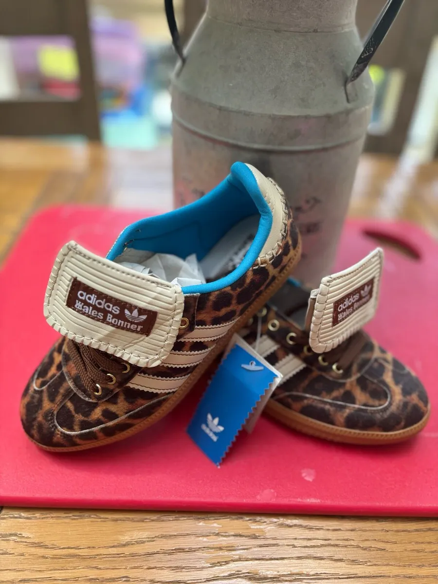 Lepord Print Adidas Runners - Image 1