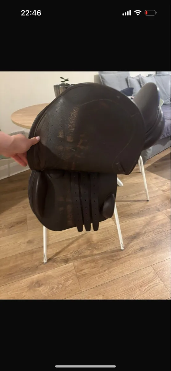 17” Medium Brown GP Selleria de Garda Saddle - Image 2