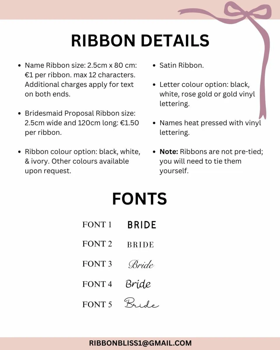 Personalised Ribbon Name Tags - Image 2