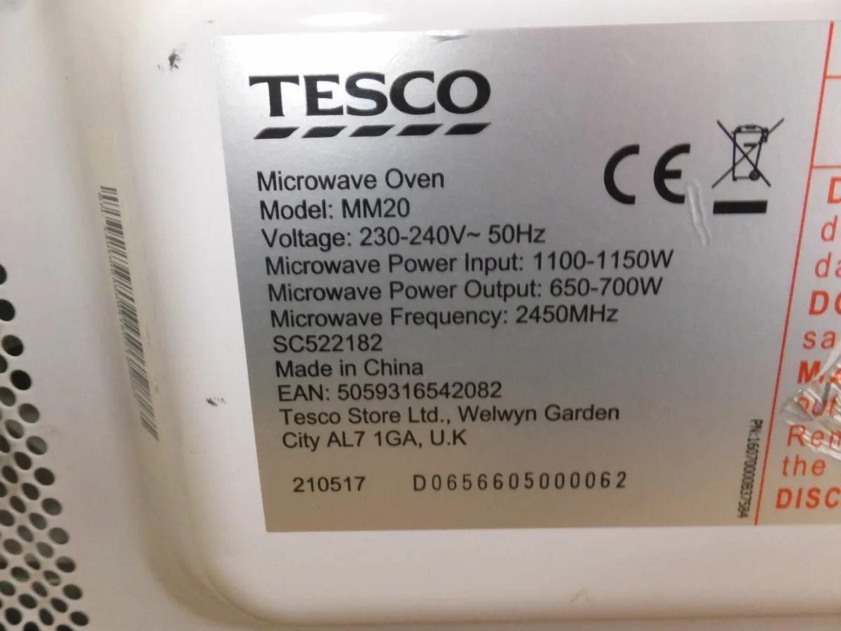 TESCO Microwave - Image 2