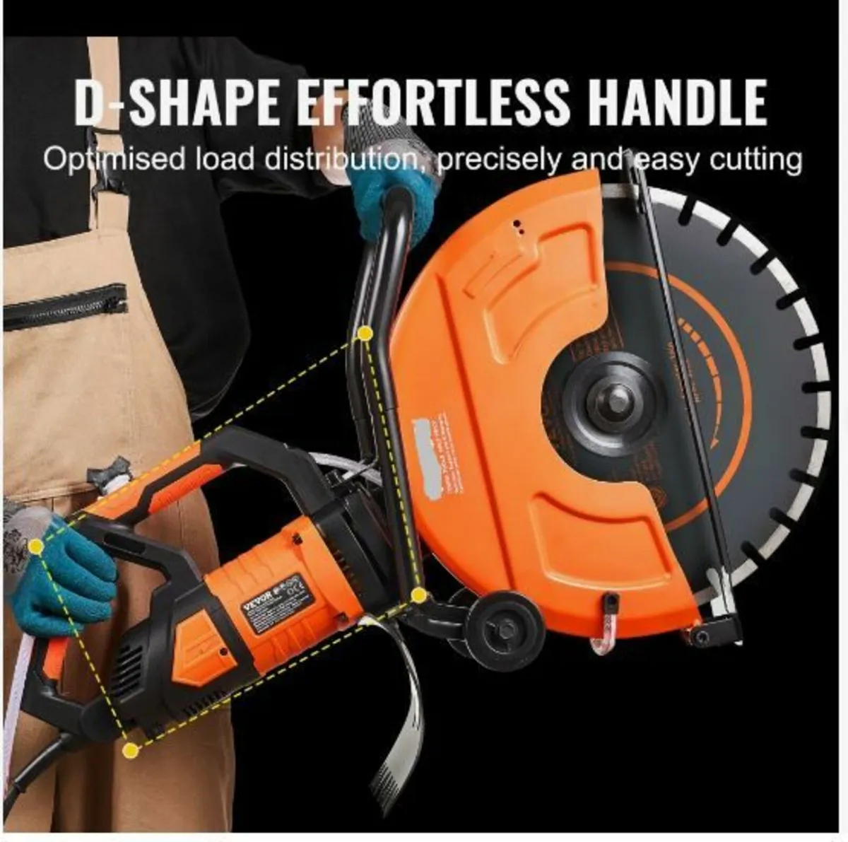 16'' Electric Concrete Saw Wet/Dry Saw Cutter - Image 4