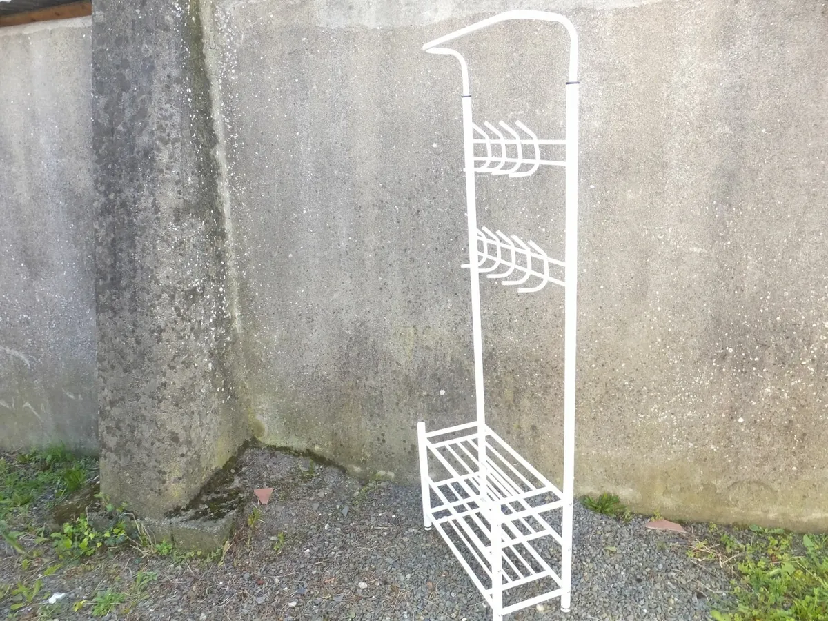 Coat rack stand and shoe rack - Image 4