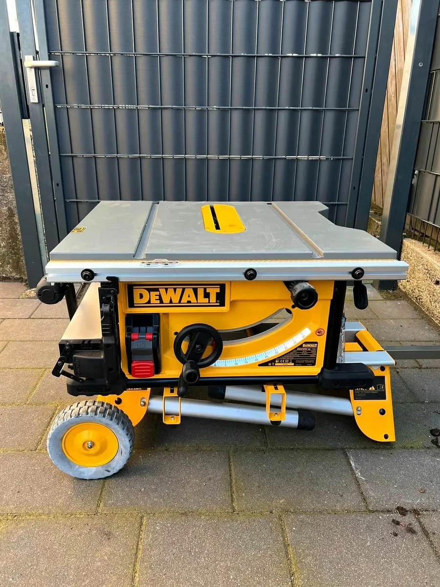 DeWalt DWE7492 Table Saw with DE7400 Rolling Stand - Image 1