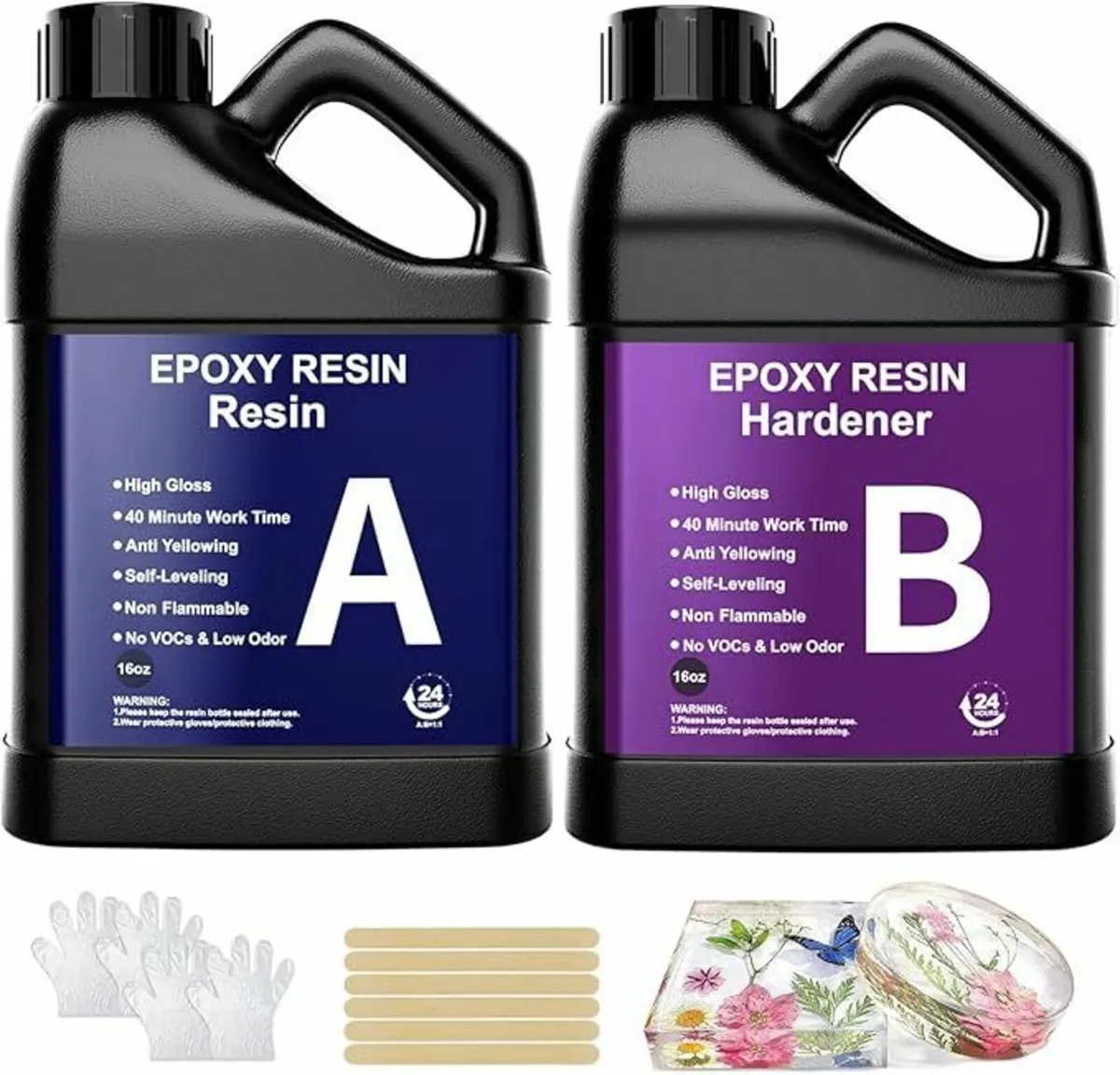 Epoxy Resin Kit- 32oz/948ml Crystal Clear Resins - Image 1