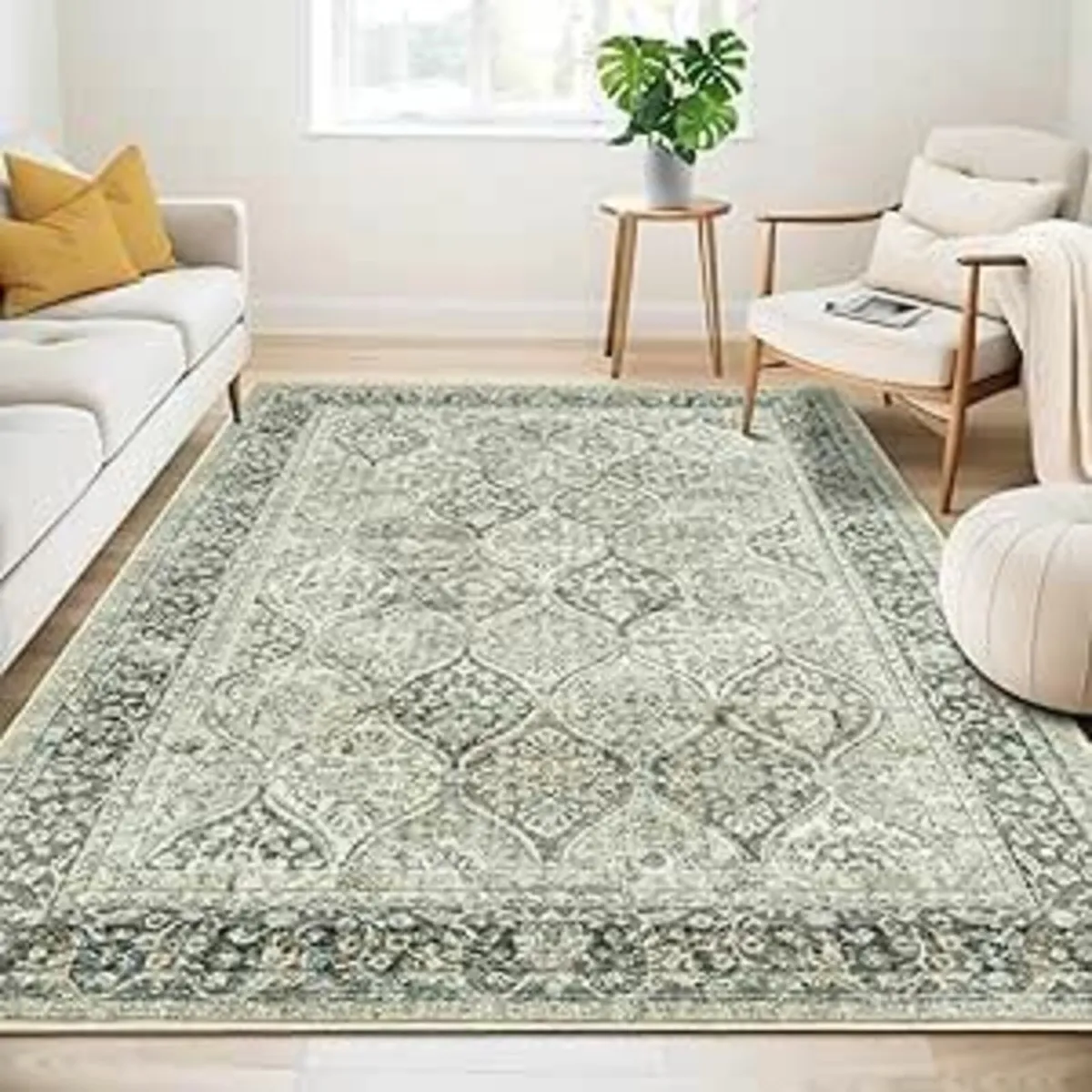 Living Room Large Rug 160x230 cm Soft Green - Image 2