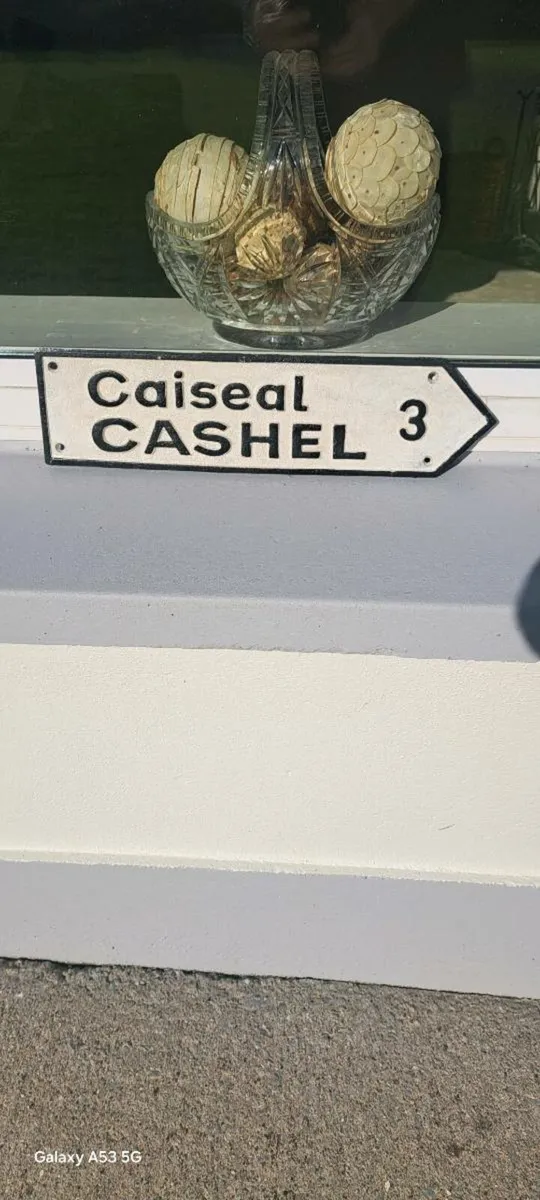 Cashal  cast iron sign