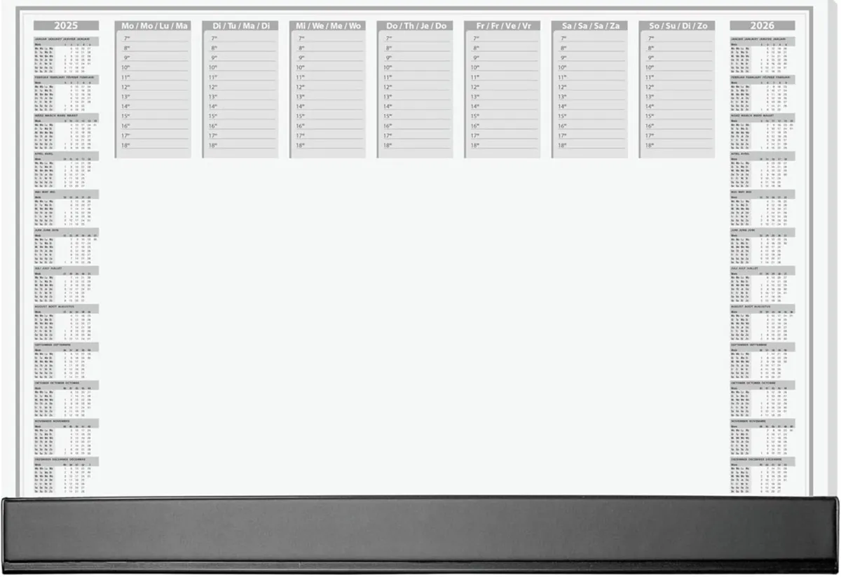 Paper Desk Pad Office with black protective strip - Image 1