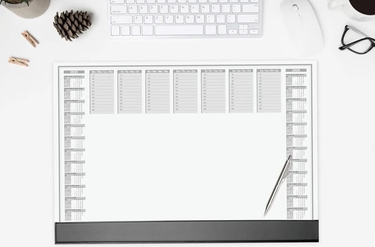 Paper Desk Pad Office with black protective strip - Image 3