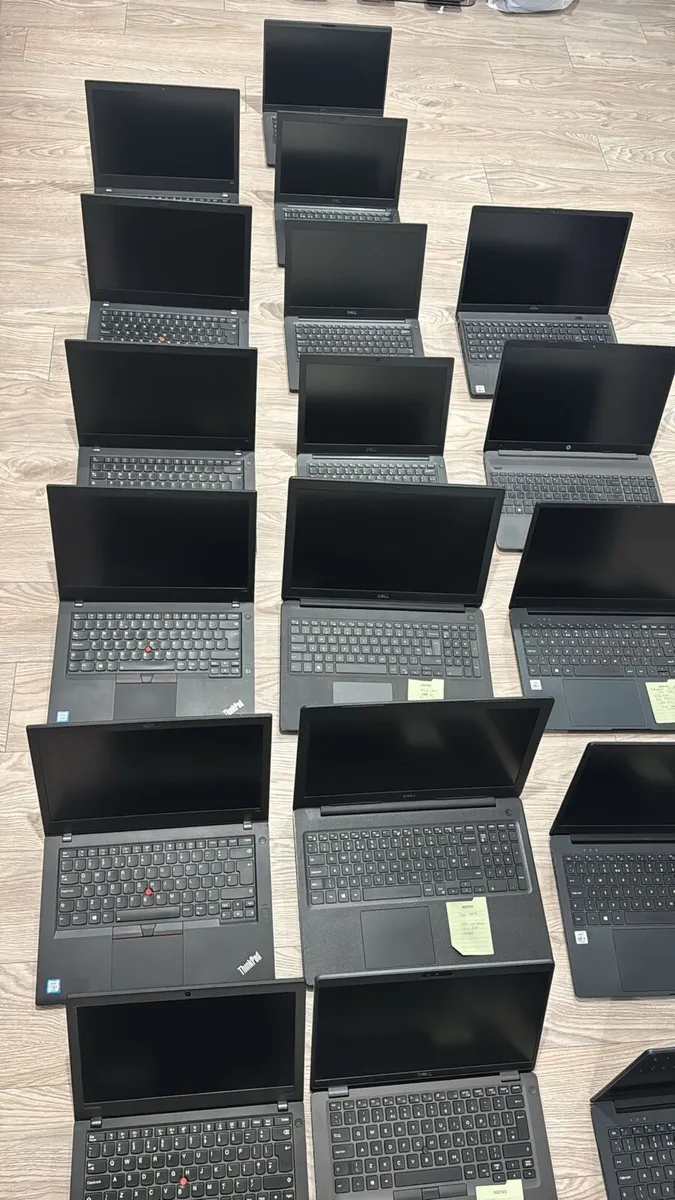 26 x laptops see full list stock - Image 1