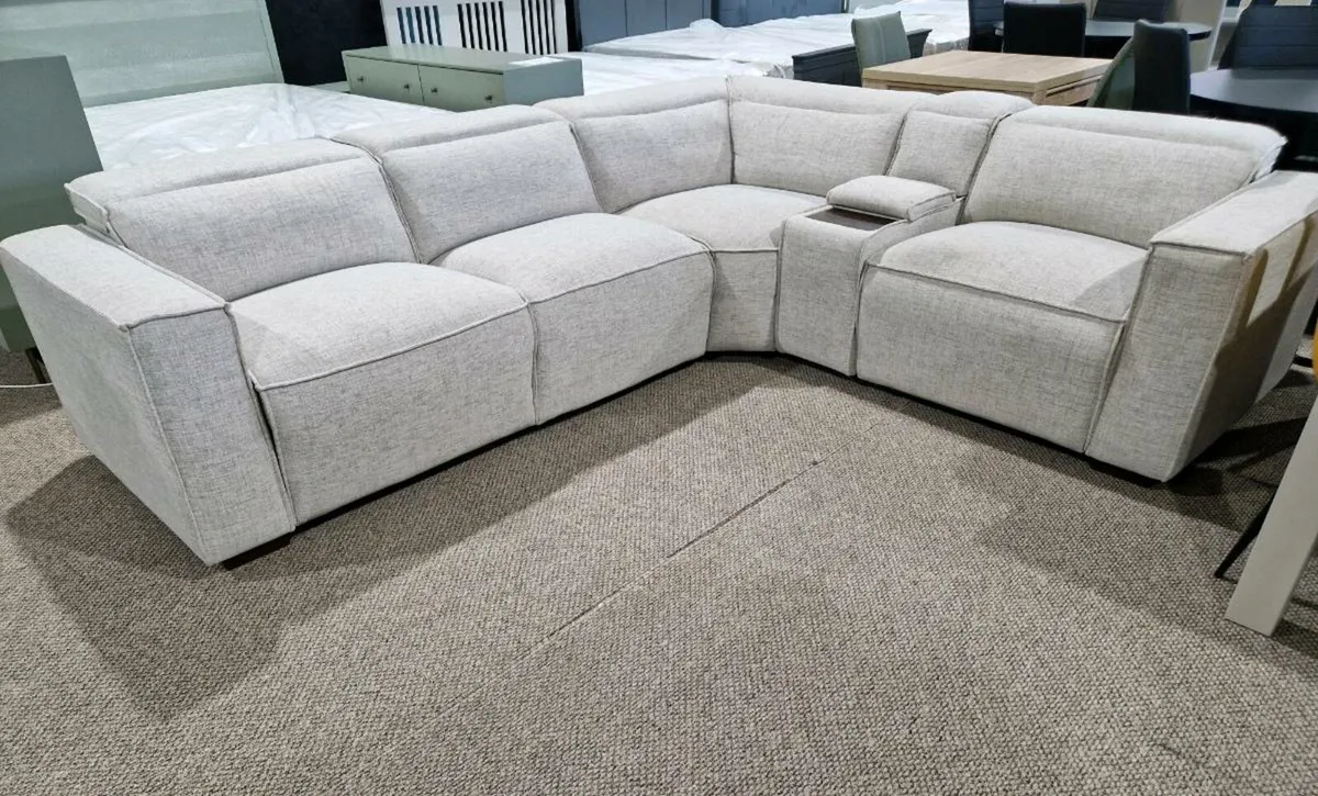 SALE Newport Beige Corner Sofa (Retail €3200) - Image 1