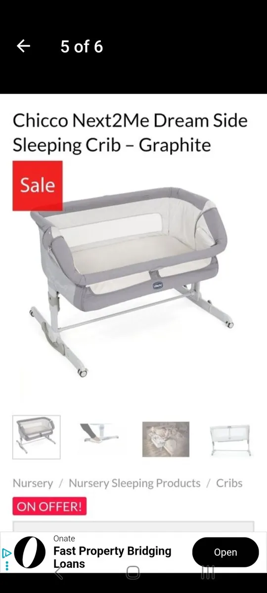 Bedside crib - Image 1