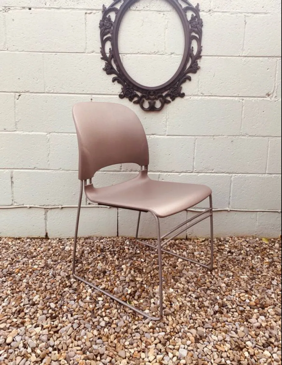 Grey Herman Miller Stacking Chairs - Image 2