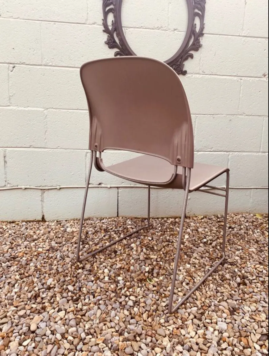 Grey Herman Miller Stacking Chairs - Image 3