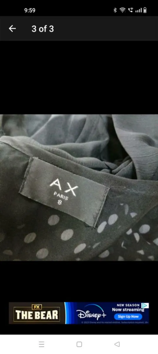 Ladies AX PARIS Black dotty mini Dress - Image 3