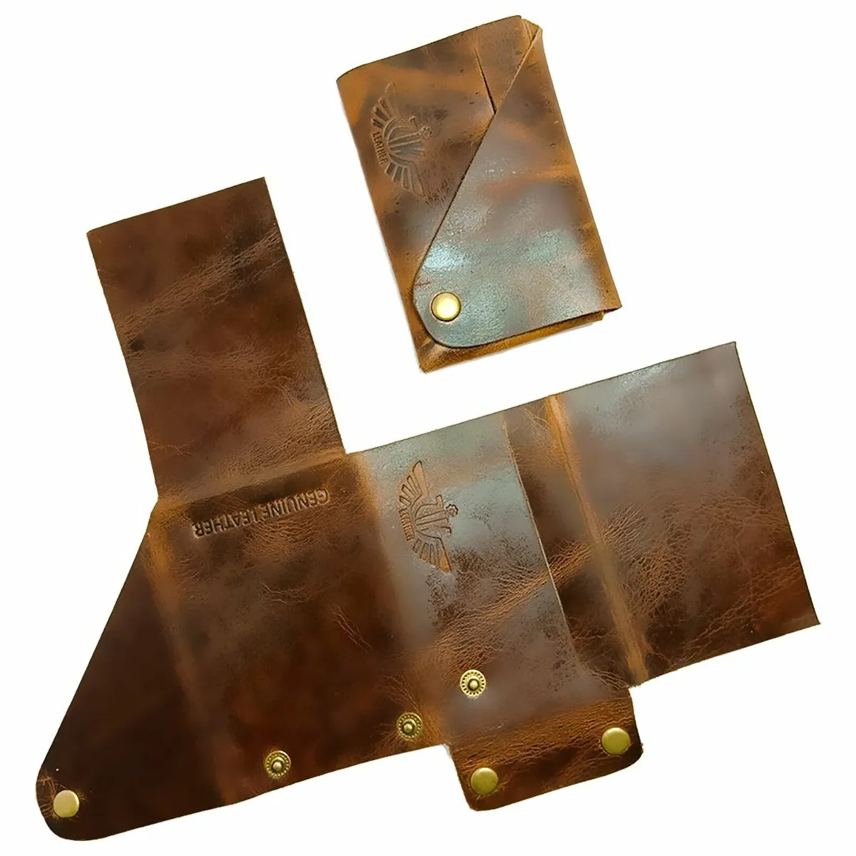 Genuine Leather Handmade Coin Wallet - Image 1