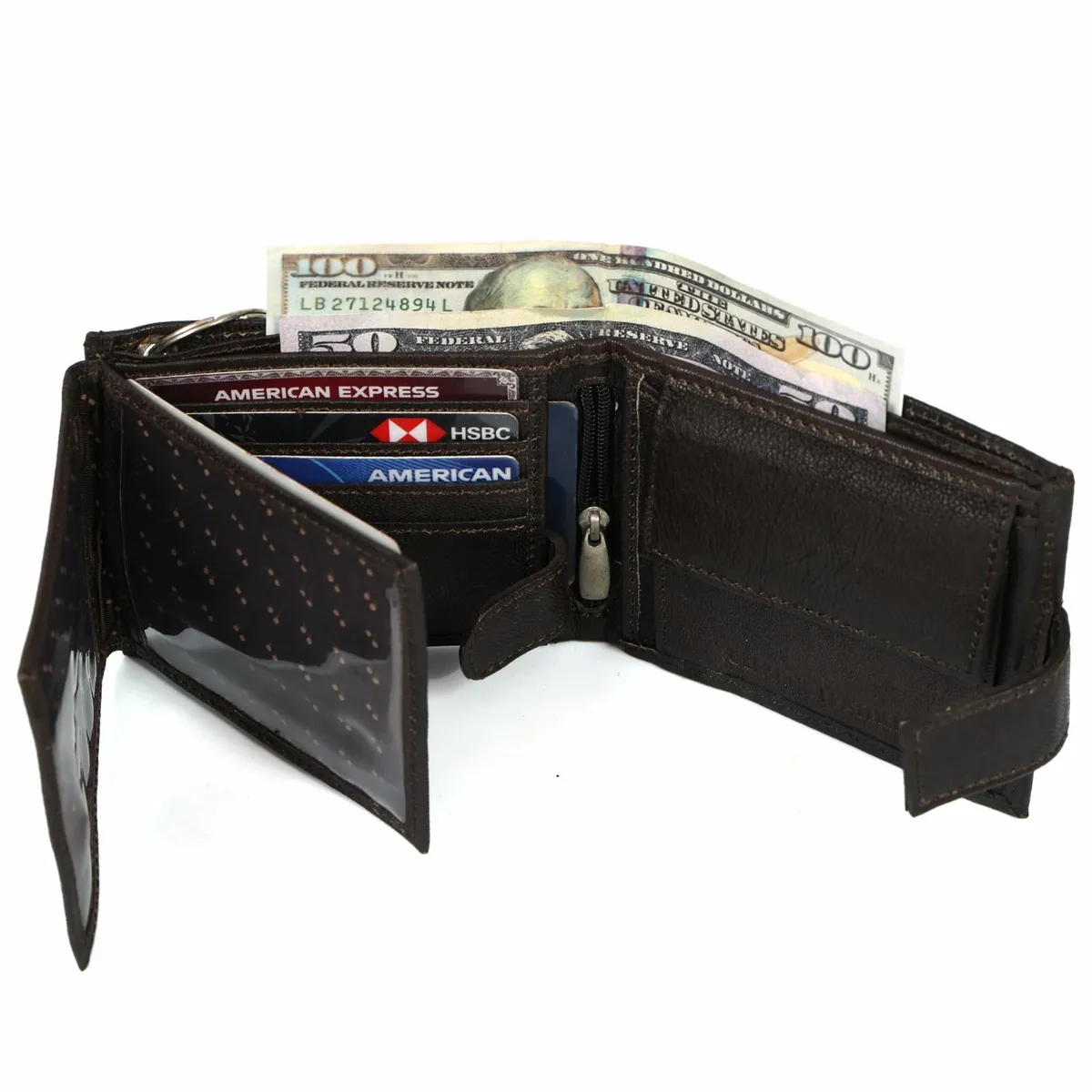 Leather RFID Blocking Handmade Leather Wallet - Image 2