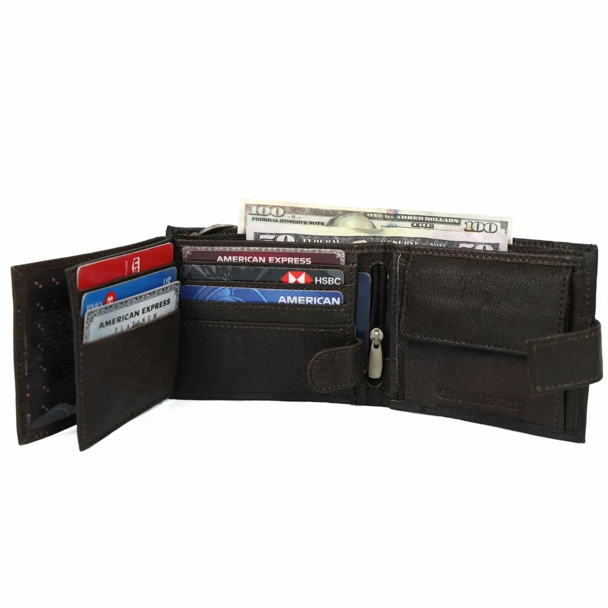 Leather RFID Blocking Handmade Leather Wallet - Image 4