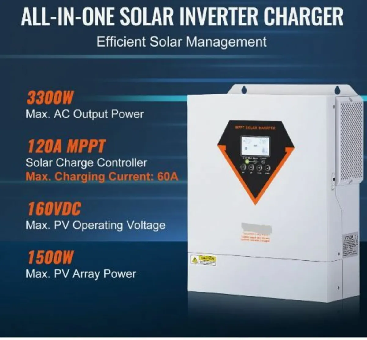 Hybrid Solar Inverter Charger 3500W 230V - Image 2