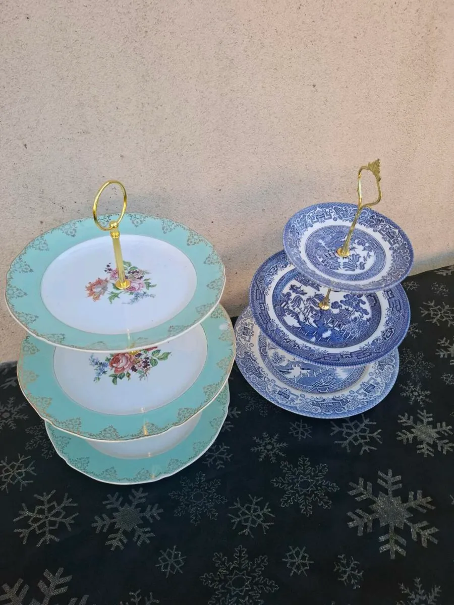 Lot of 2 handmade cake stand postage possible - Image 2