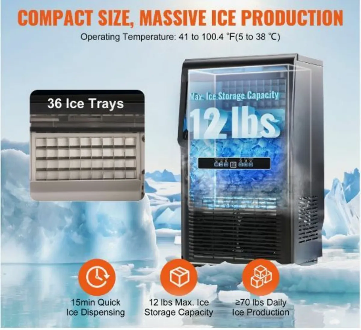 Commercial Ice Maker Freestanding Cabinet - Image 2