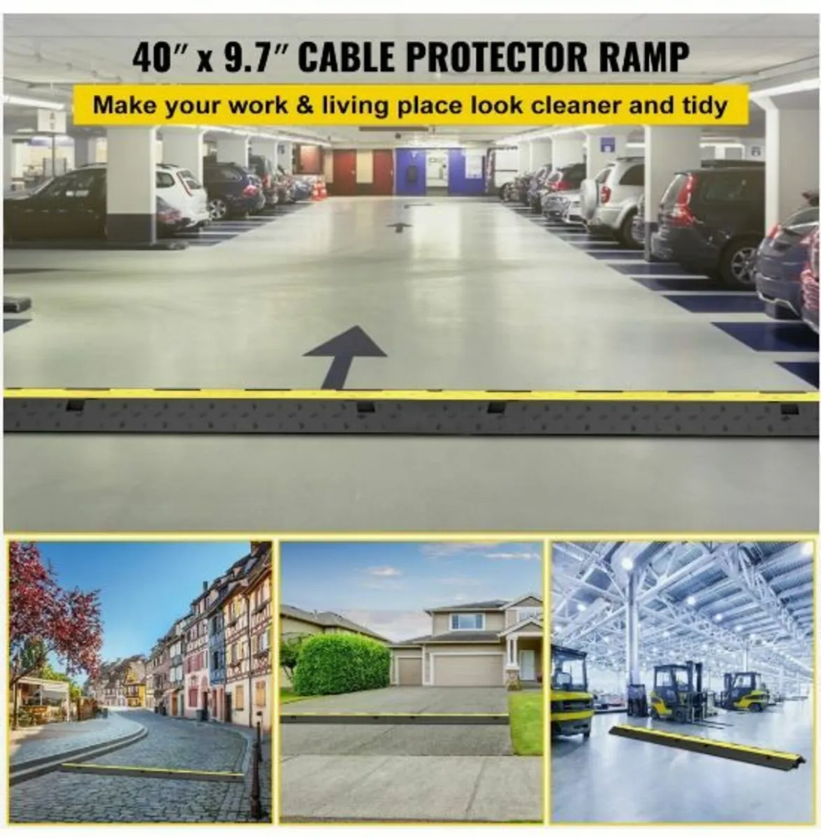 Cable Protector Ramp, 5 Packs 2 Channels Speed - Image 2