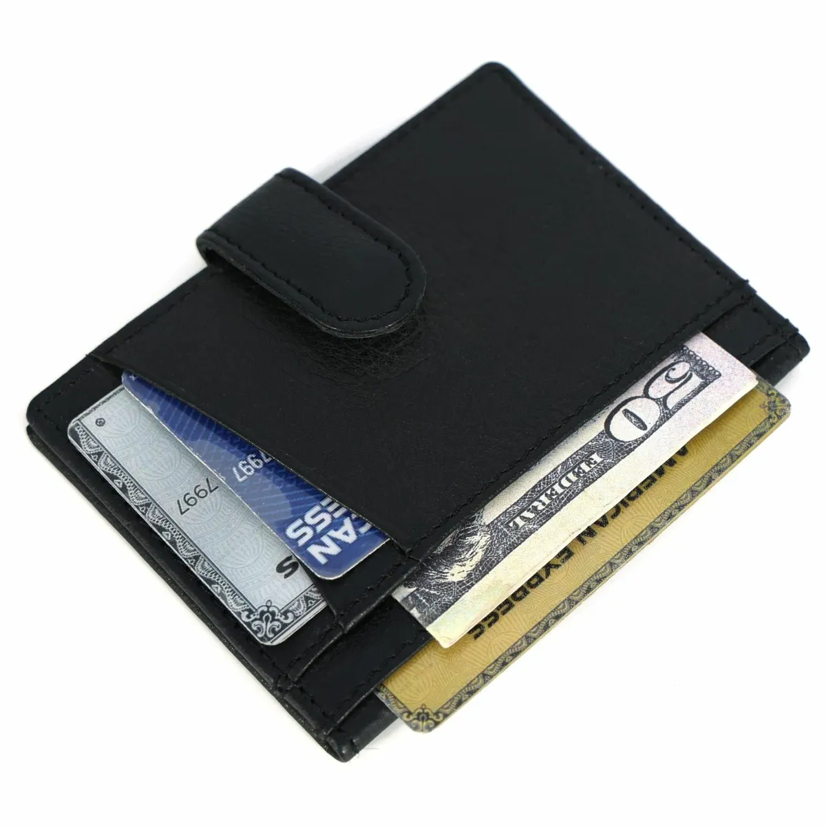 Leather RFID Passport Holder Stylish Travel Wallet - Image 3
