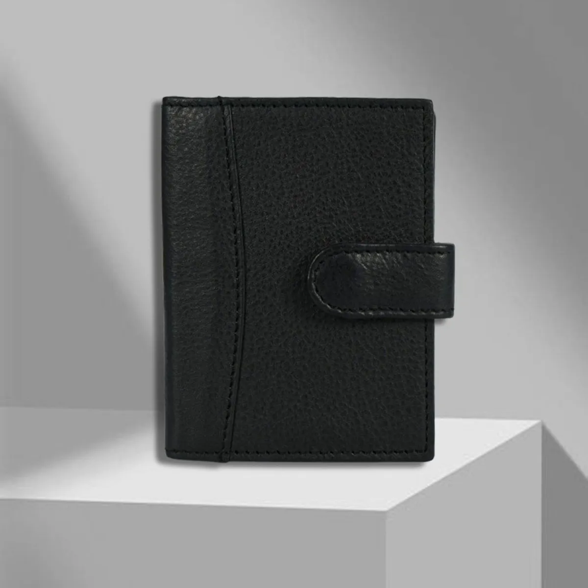Leather RFID Passport Holder Stylish Travel Wallet - Image 1