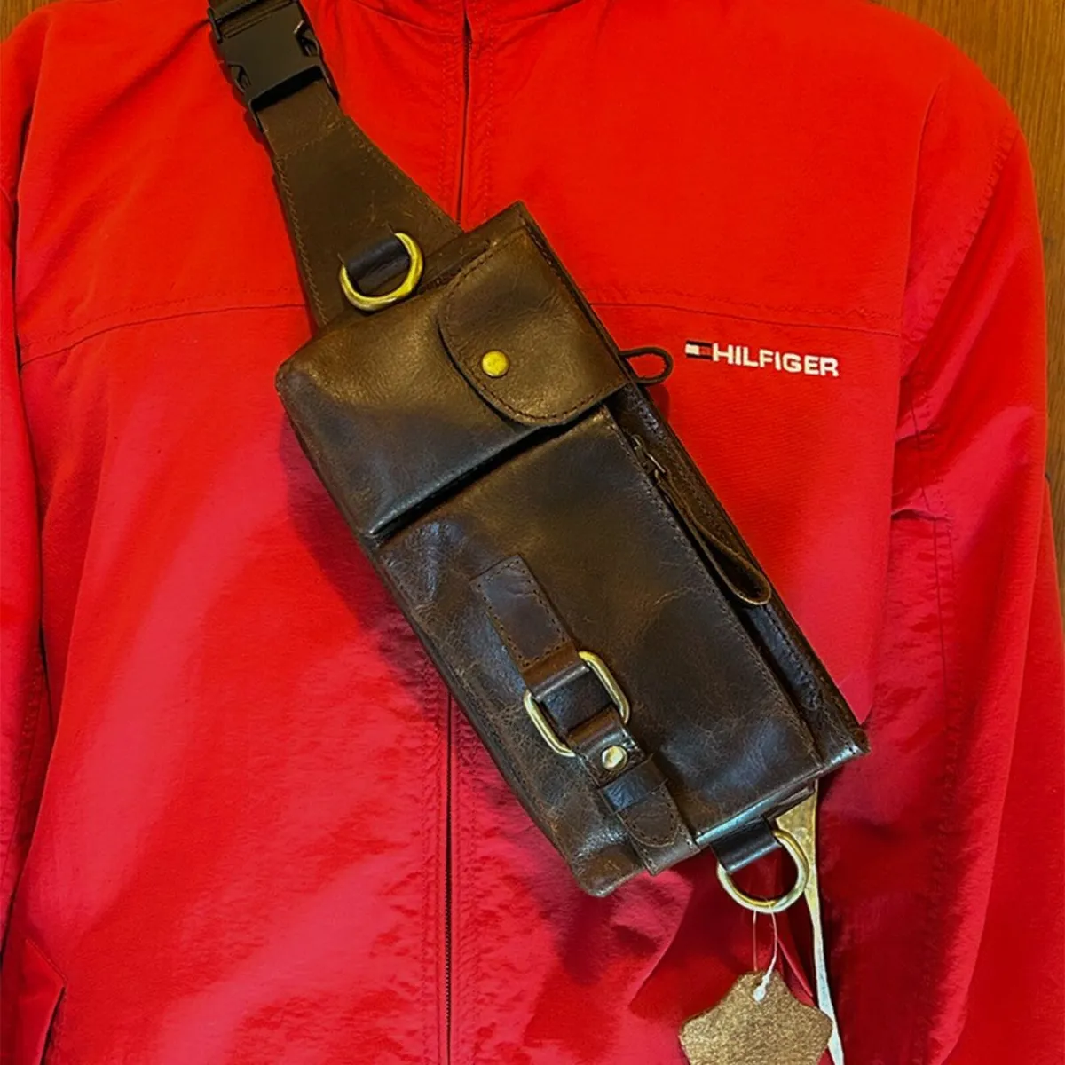Handmade Leather Belt Bags for Unisex | Waist Bag - Image 1