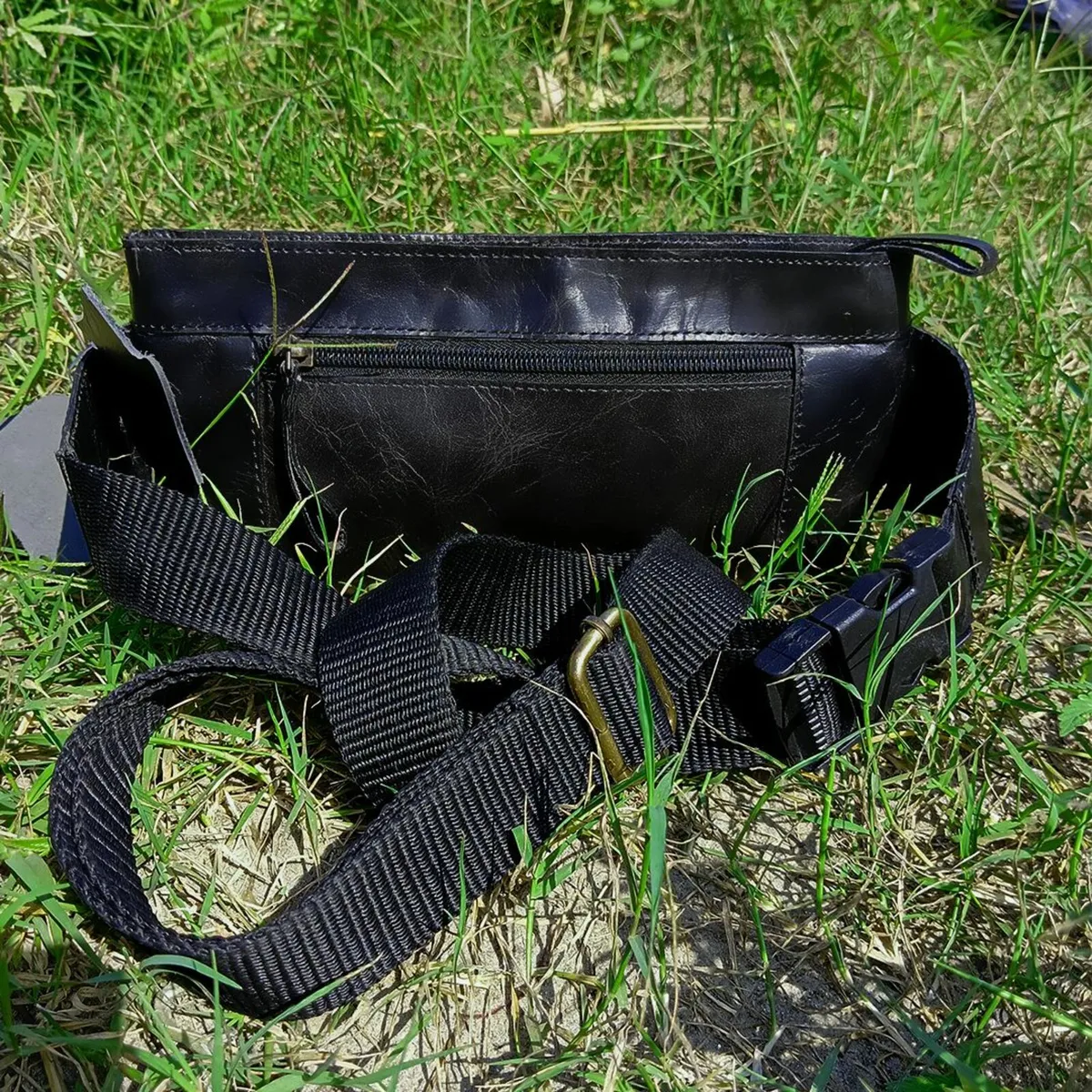 Handmade Leather Belt Bags for Unisex | Waist Bag - Image 2