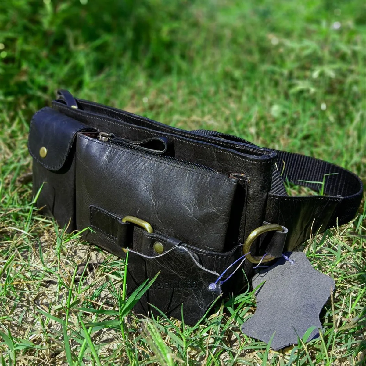 Handmade Leather Belt Bags for Unisex | Waist Bag - Image 3