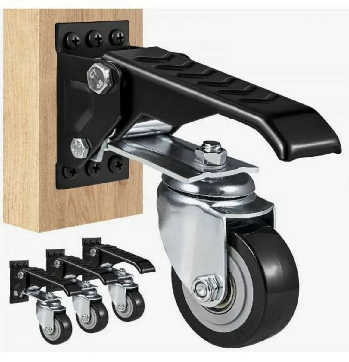 Workbench Caster Wheels, 165 lbs Load Capacity - Image 1