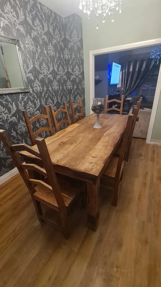 8 SeaterTable and chairs - Image 1
