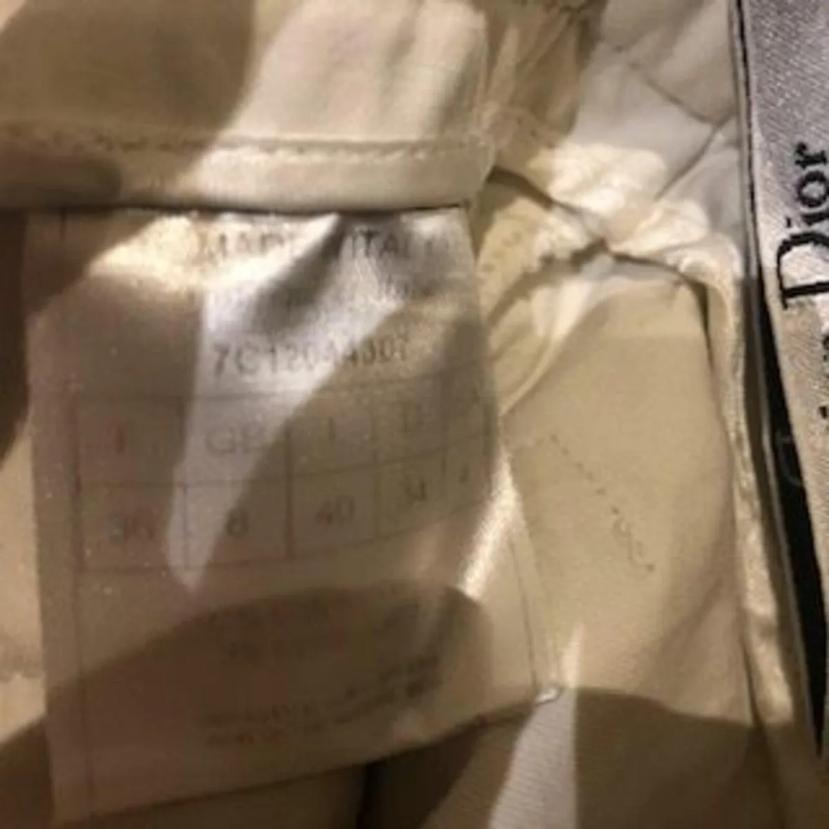 Christian Dior Cream Trousers - size 8 - Image 4