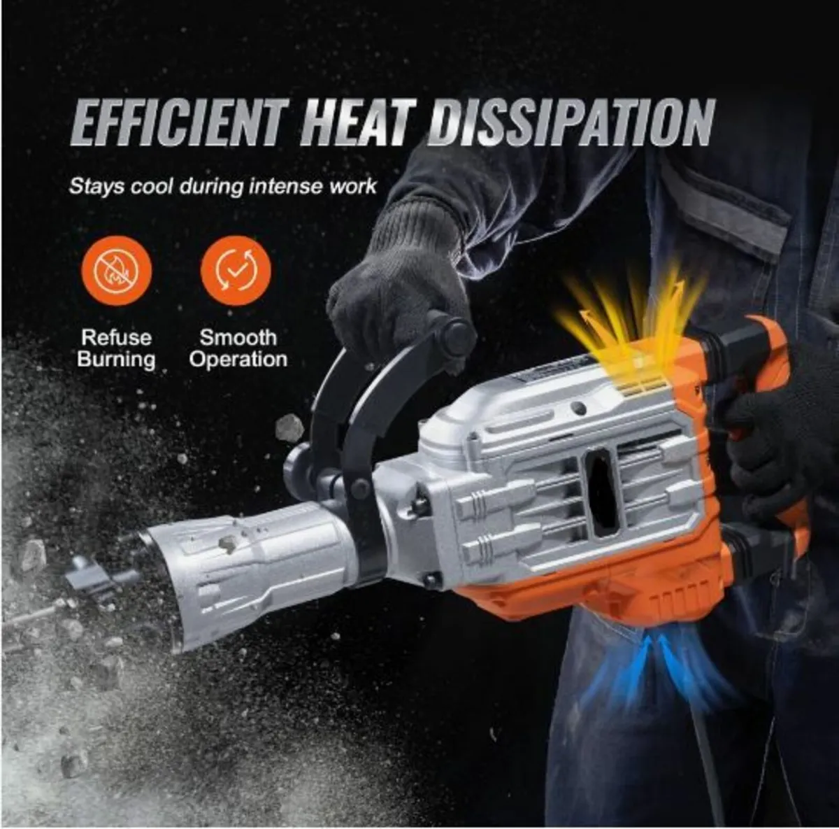 Demolition Jack Hammer Concrete Breaker 3500W - Image 3