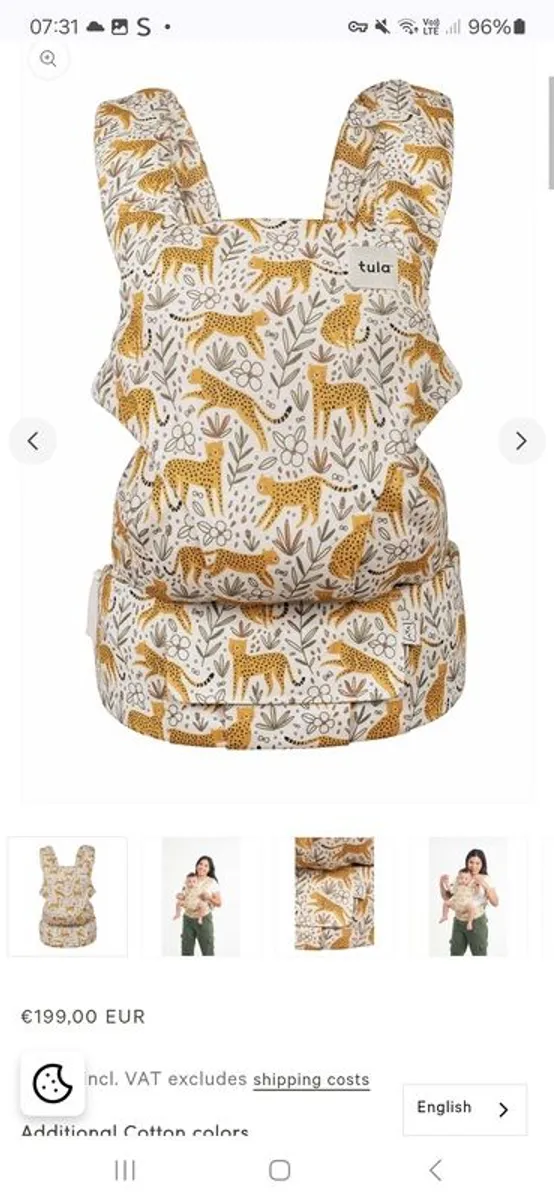 new tula explore baby carrier - Image 1