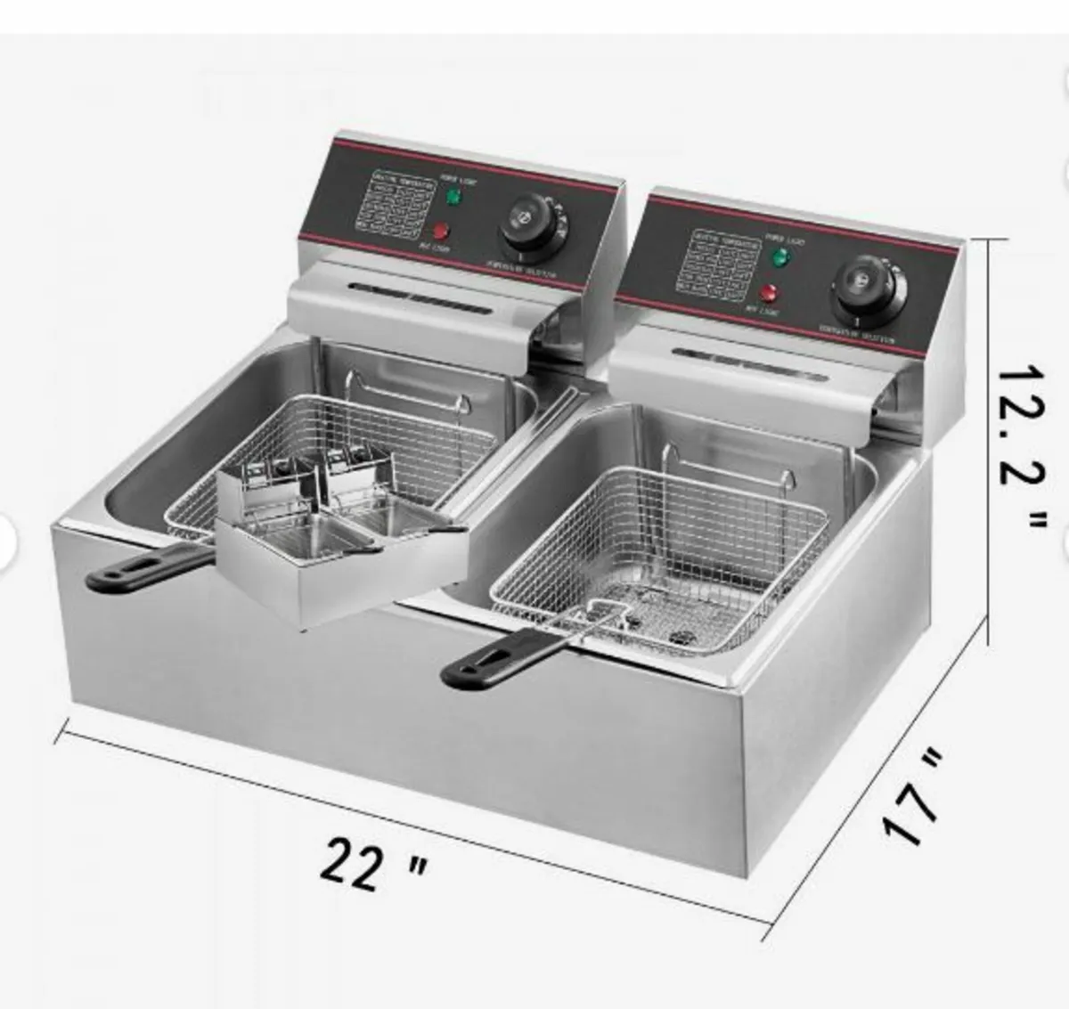 Commercial Deep Fryer 12L Electric Fryer 5000W - Image 3