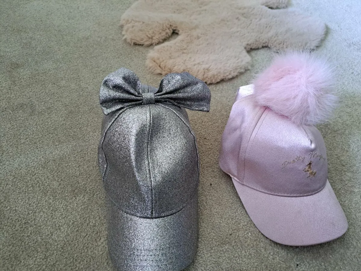 Girls River island baseball caps