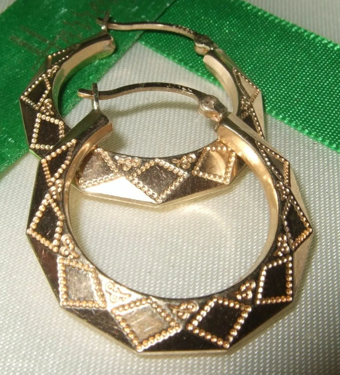 Vintage 9ct Gold Earrings - Image 3