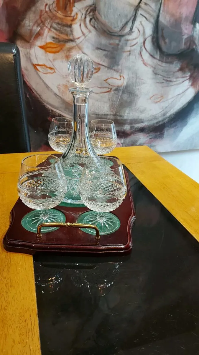 Galway  Crystal  Longford Decanter set. - Image 4