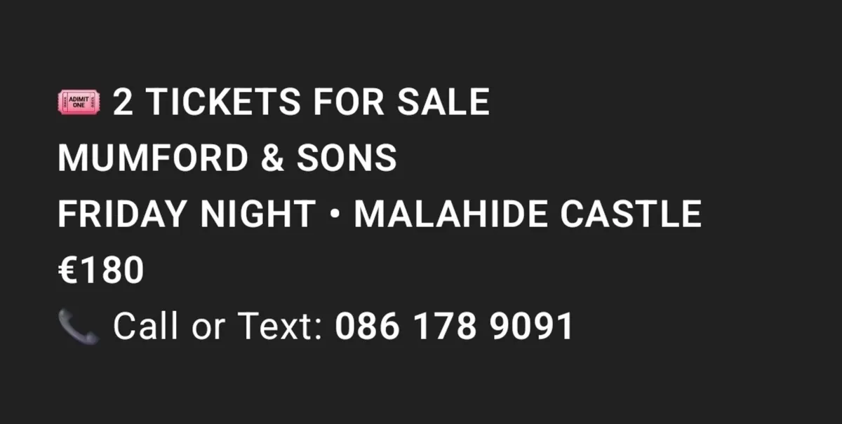 Tickets mumfred and sons - Image 2