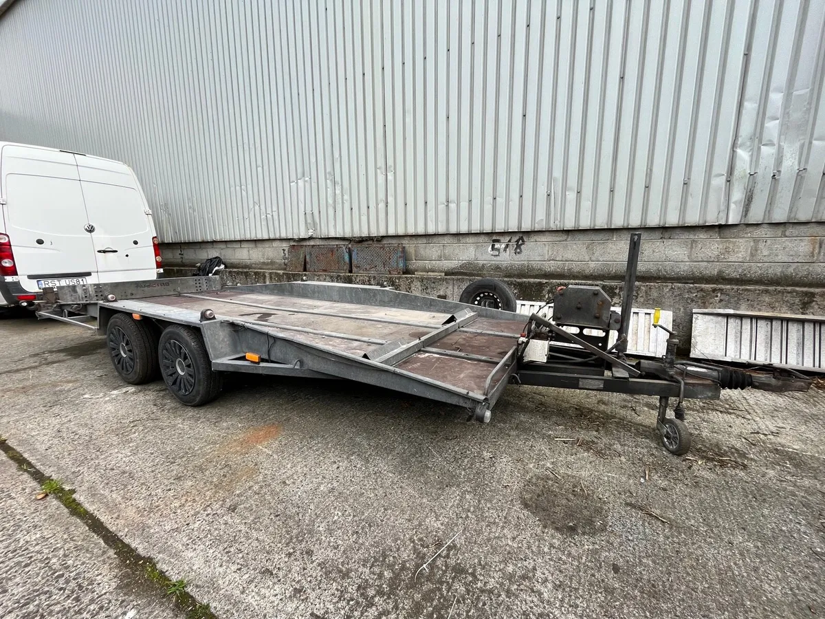 16ft Tilting Twin Axle Trailer Car Transporter - Image 1