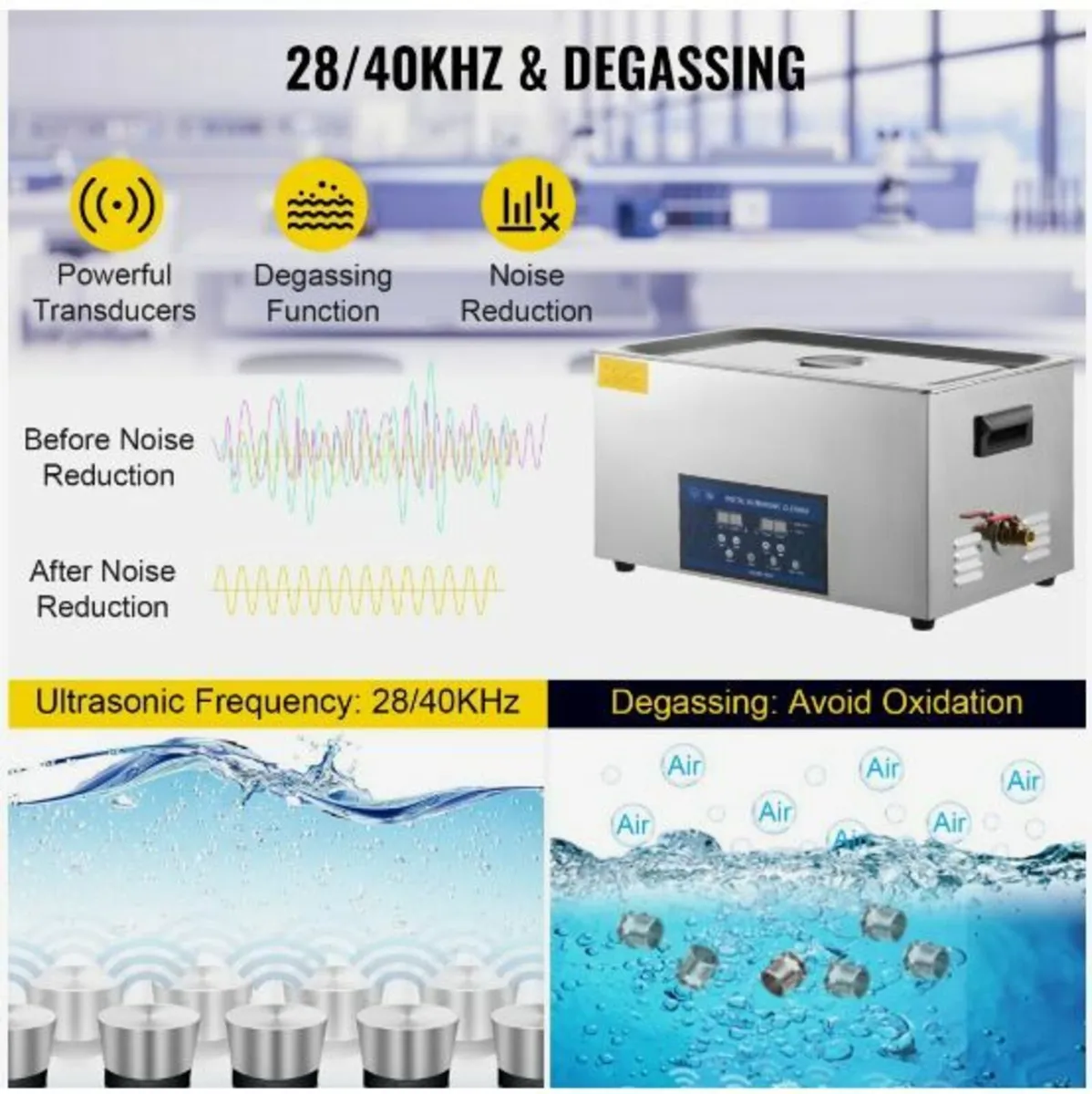 30L Ultrasonic Cleaner Dual Frequency Ultrasonic - Image 3
