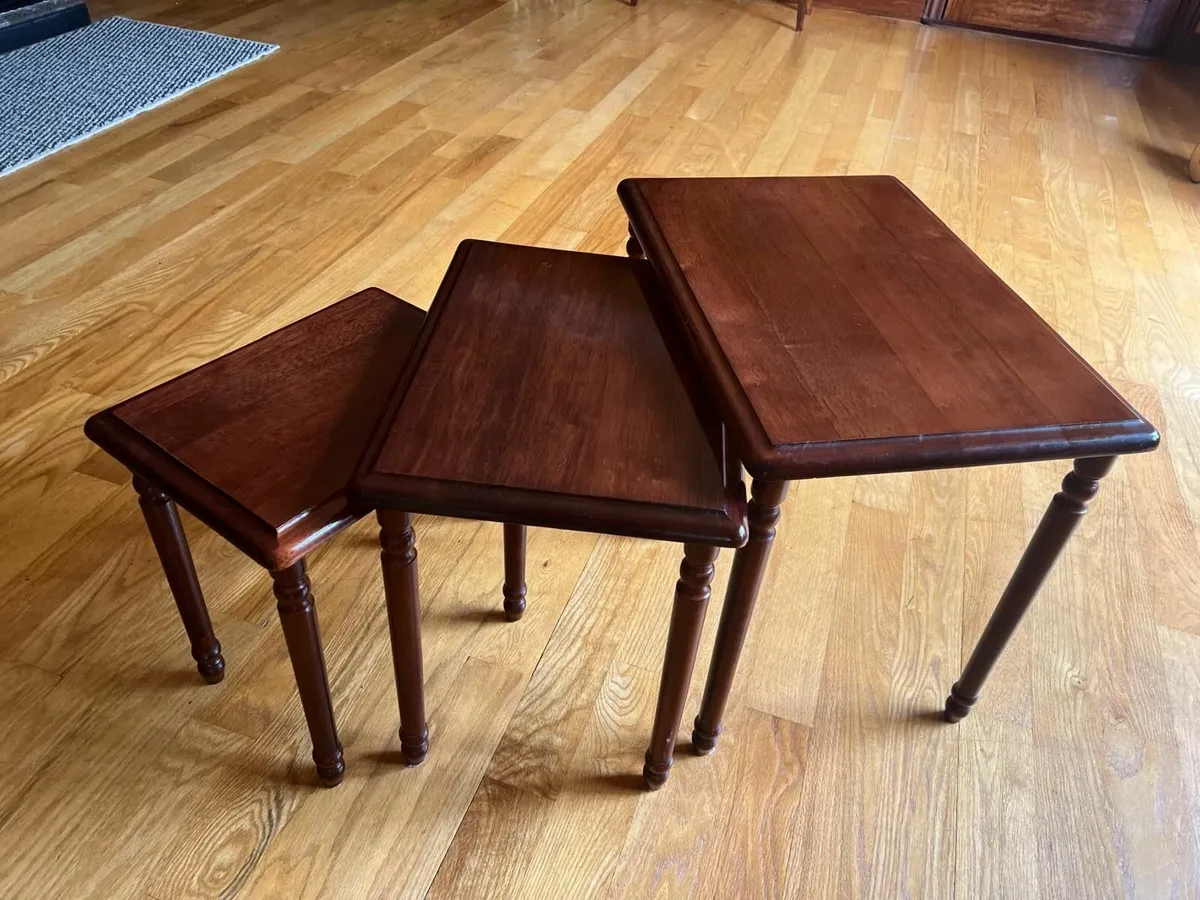 Nest of 3 Wooden Tables