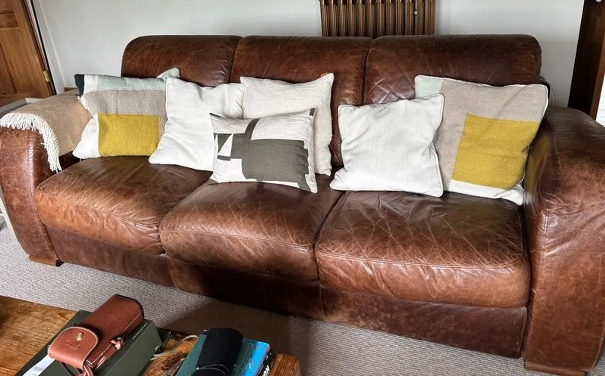 Italian Leather Sofas - Image 1
